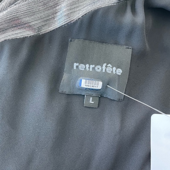 Retrofete Andrea Maxi Dress Gown Gunmetal Grey - Picture 3 of 8